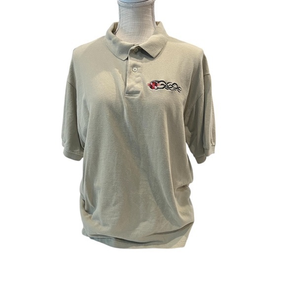 Outer Banks Other - Men's Beige Polo Shirt large